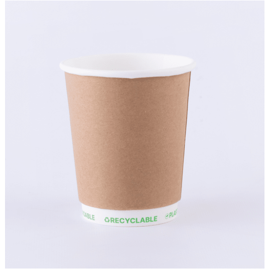 Kubek papierowy P FREE 250ml kraft 2W 25szt -zdjęcie numer 1