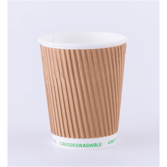 Kubek papierowy P FREE 250ml kraft 3W 25szt -zdjęcie numer 1