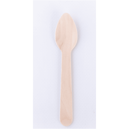 Łyżeczka drewniana ECO 11cm 100szt -zdjęcie numer 1