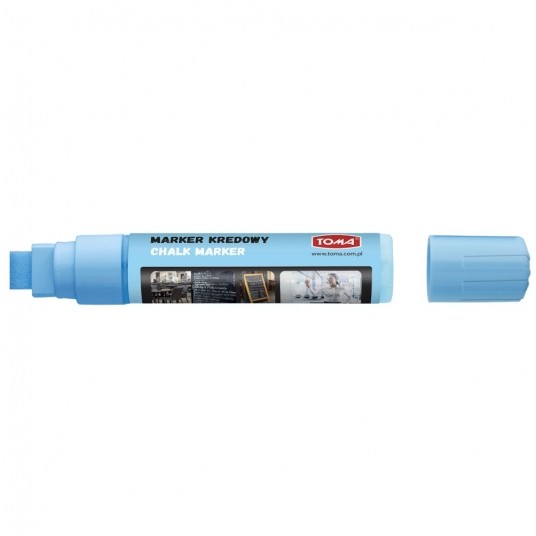 Marker kredowy TOMA 15x8mm Niebieski ścięty TO290 -zdjęcie numer 1