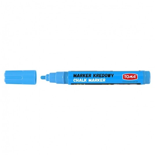Marker kredowy TOMA 4,45mm Niebieski okrągła TO292 -zdjęcie numer 1