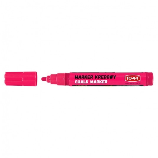 Marker kredowy TOMA 4,45mm RÓŻOWY okrągły TO292 -zdjęcie numer 1
