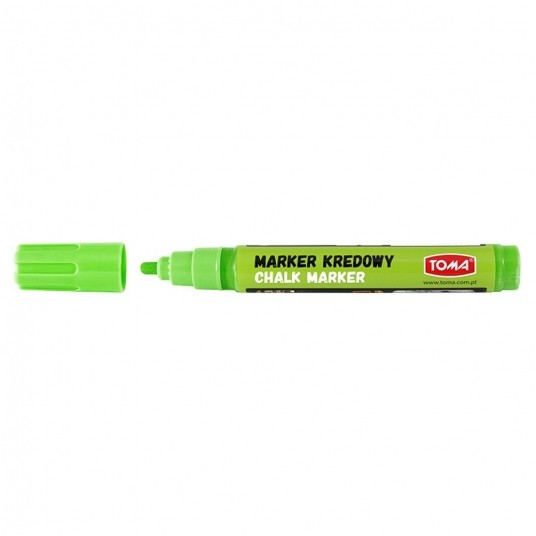 Marker kredowy TOMA 4,45mm ZIELONY okrągła TO292 -zdjęcie numer 1