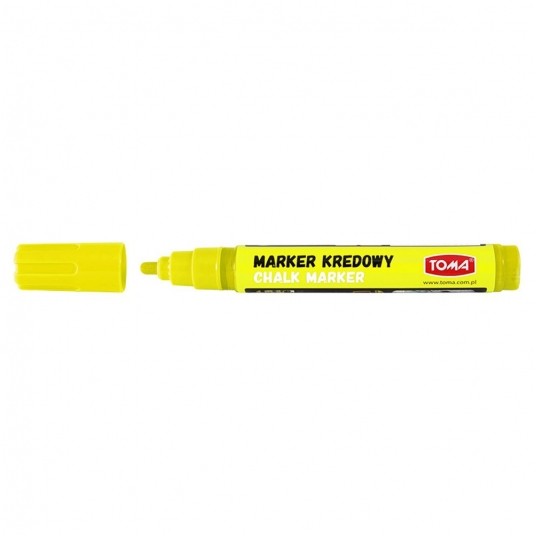 Marker kredowy TOMA 4,45mm ŻÓŁTY okrągła TO292 -zdjęcie numer 1