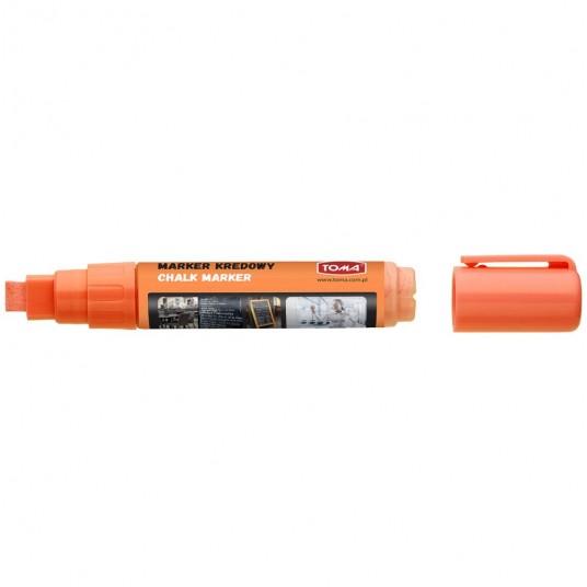 Marker kredowy Toma 8x5mm Pomarań ścięty TO291 -zdjęcie numer 1