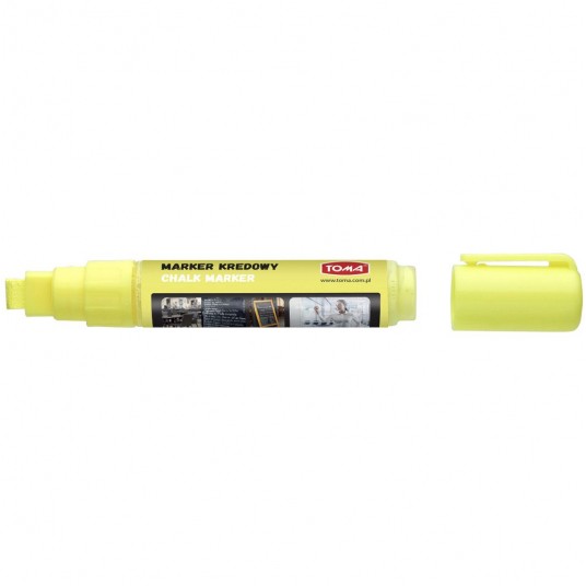 Marker kredowy Toma 8x5mm ŻÓŁTY ścięty TO291 -zdjęcie numer 1