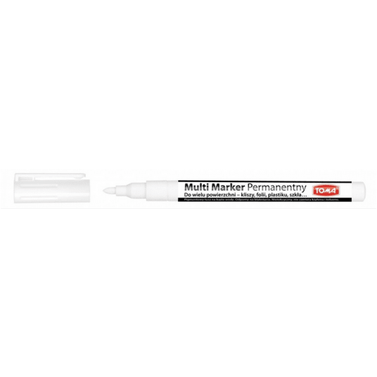 Marker permanentny TOMA MULTI BIAŁY TO-333 1,5mm -zdjęcie numer 1