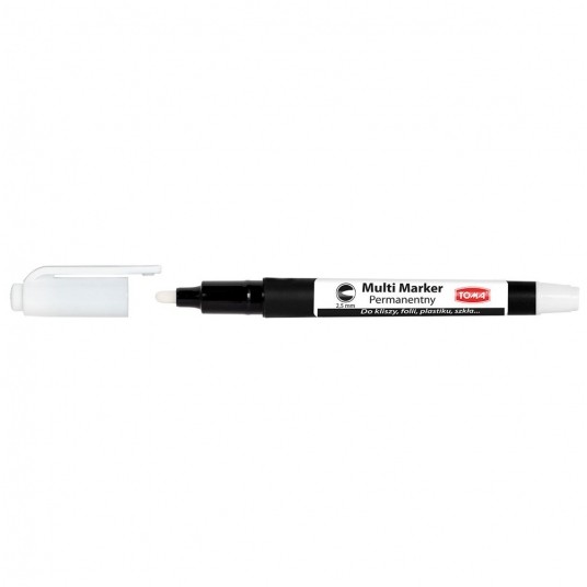 Marker premanetny Toma BIAŁY 2,5mm TO-332 -zdjęcie numer 1