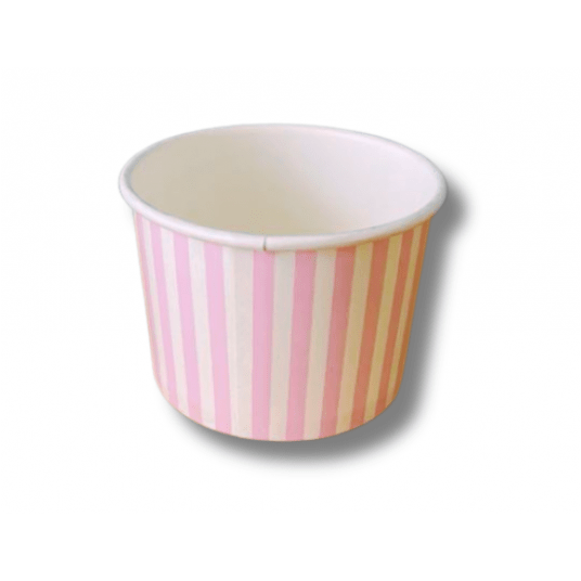 Miseczka papierowa lody 140ml PASKI 50szt /20 -zdjęcie numer 1