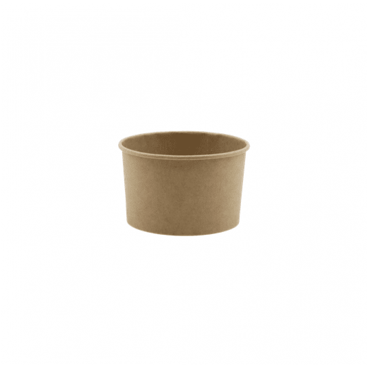 Miseczka papierowa lody 245ml KRAFT 25szt /24 -zdjęcie numer 1