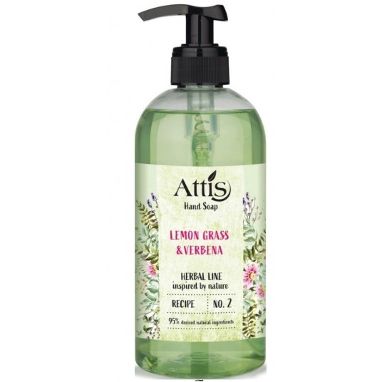 Mydło w płynie 500ml ATTIS Lemon Grass&Verbena -zdjęcie numer 1