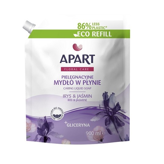 Mydło w płynie APART 900ML ZAPAS Jaśmin /12 -zdjęcie numer 1
