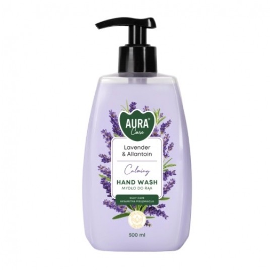 Mydło w płynie Aura 500ml Lawenda i alanton pompka -zdjęcie numer 1