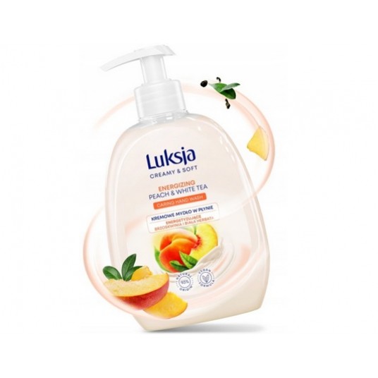 Mydło w płynie LUKSJA 500ml Brzoskwinia POMPKA -zdjęcie numer 1