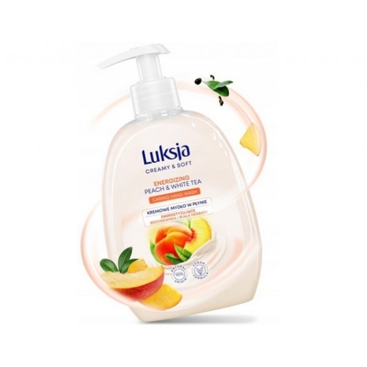 Mydło w płynie LUKSJA 500ml Brzoskwinia POMPKA -zdjęcie numer 1