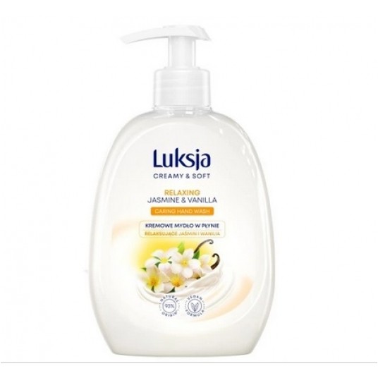 Mydło w płynie LUKSJA 500ml Jaśmin Wanila POMPKA -zdjęcie numer 1