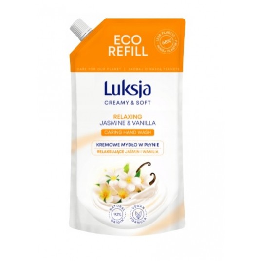 Mydło w płynie LUKSJA 900ML ZAPAS JAŚMIN /6 -zdjęcie numer 1