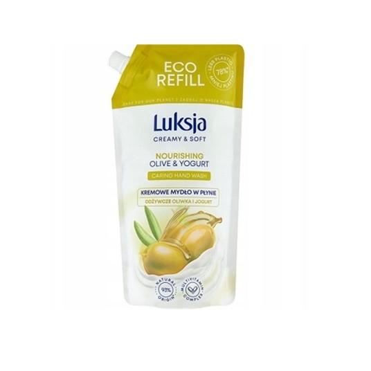 Mydło w płynie LUKSJA 900ML ZAPAS OLIVKA /6 -zdjęcie numer 1