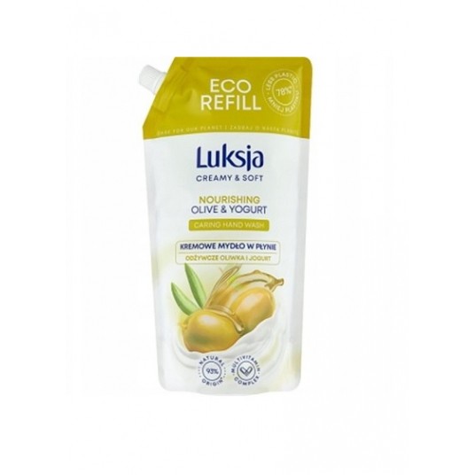 Mydło w płynie LUKSJA 900ML ZAPAS OLIVKA /6 -zdjęcie numer 1