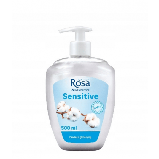 Mydło w płynie ROSA 500ml Sensitiv POMPKA biał /18 -zdjęcie numer 1
