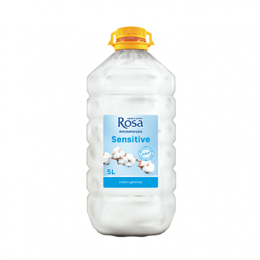 Mydło w płynie ROSA 5L PET BIAŁE Sensitive -zdjęcie numer 1