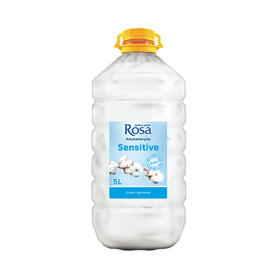 Mydło w płynie ROSA 5L PET BIAŁE Sensitive -zdjęcie numer 1