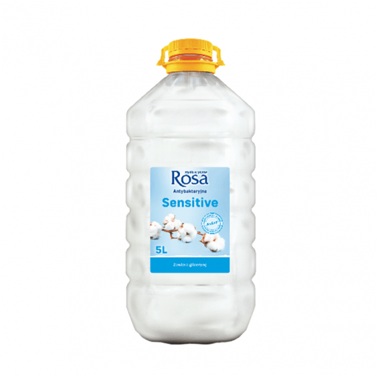 Mydło w płynie ROSA 5L PET BIAŁE Sensitive -zdjęcie numer 1
