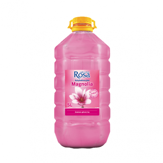 Mydło w płynie ROSA 5L PET ROŻOWE Magnolia -zdjęcie numer 1