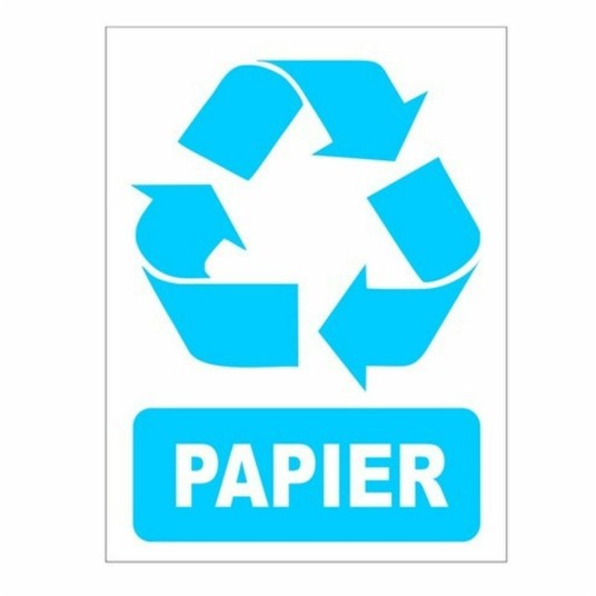 Naklejka recyklingowa odpday PAPIER 15x20cm 1szt -zdjęcie numer 1
