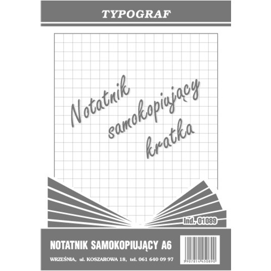 Notatnik samokopiujący kratka A6 1szt /5 -zdjęcie numer 1
