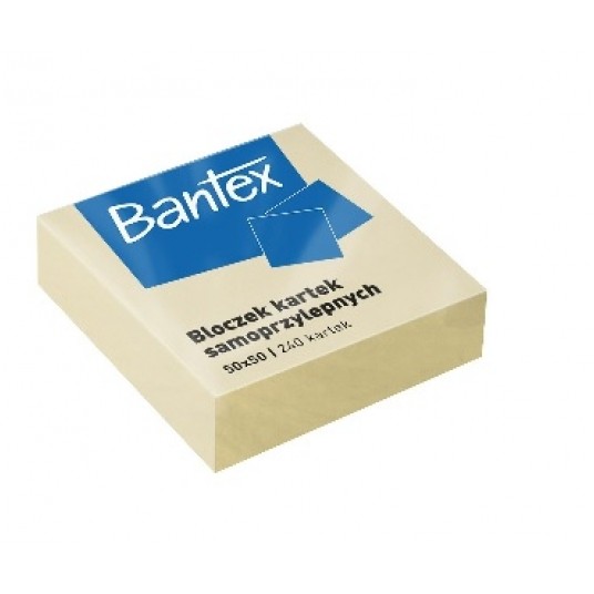 Notes samoprzylepny 50x50 żółte 240K Bantex -zdjęcie numer 1