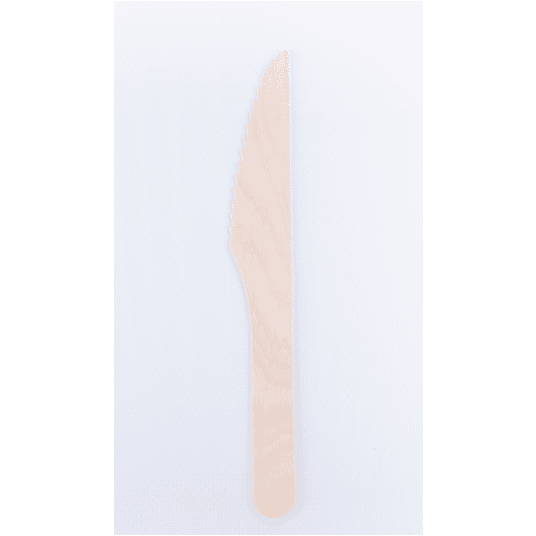 Nóż drewniany ECO 16,5cm 100szt -zdjęcie numer 1