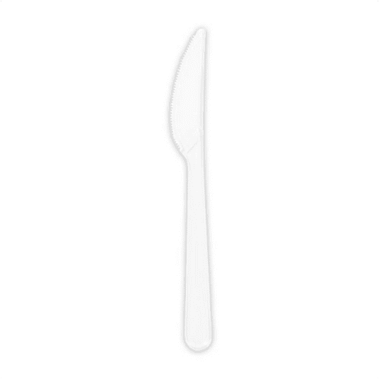 Nóż PS biały 50szt 18cm DELUXE PAPSTAR /20 REUSE -zdjęcie numer 1