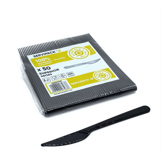 Nóż PS czarny SUPERIOR Guillin 18cm 50szt /40 -zdjęcie numer 2