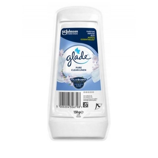 Odświeżacz powietrza Glade żel Pure Clean Lin 150g -zdjęcie numer 1