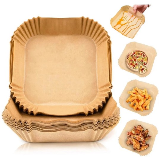 Papier do pieczenia AIR FRYER kwadrat 16cm 50 /48 -zdjęcie numer 3