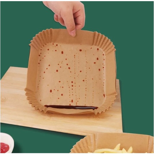 Papier do pieczenia AIR FRYER kwadrat 16cm 50 /48 -zdjęcie numer 4
