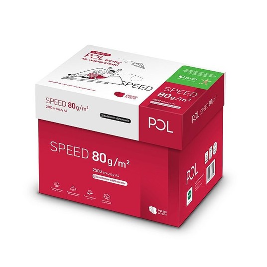 Papier ksero A4 POLSPEED BIAŁY 80g 500szt /5 -zdjęcie numer 2