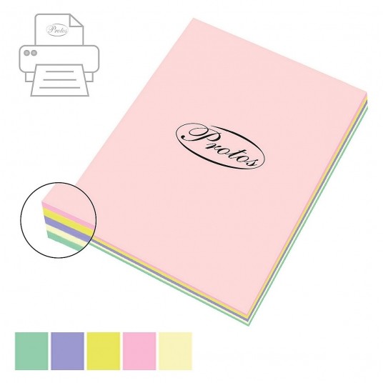Papier ksero Protos A3 160G pastel mix 50k -zdjęcie numer 1