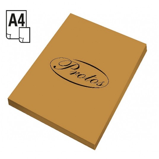 Papier ksero PROTOS A4 160G jasny brąz 50szt -zdjęcie numer 1