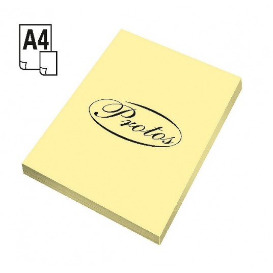 Papier ksero Protos A4 80G JASNY ŻÓŁTY 100szt -zdjęcie numer 1