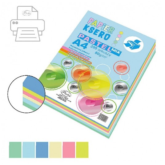 Papier ksero Protos A4 80G mix 200szt -zdjęcie numer 1