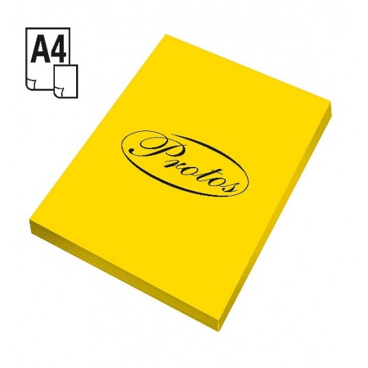 Papier ksero Protos A4 80G ŻÓŁTY 100szt -zdjęcie numer 1