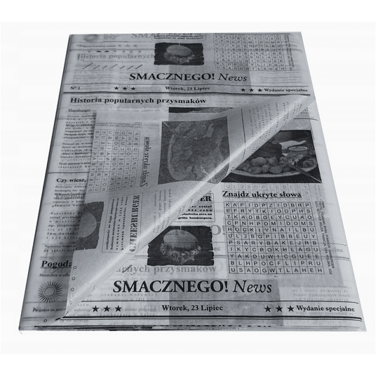 Papier pakowy 30x40cm BIAŁY PE GAZETA 1000szt -zdjęcie numer 1