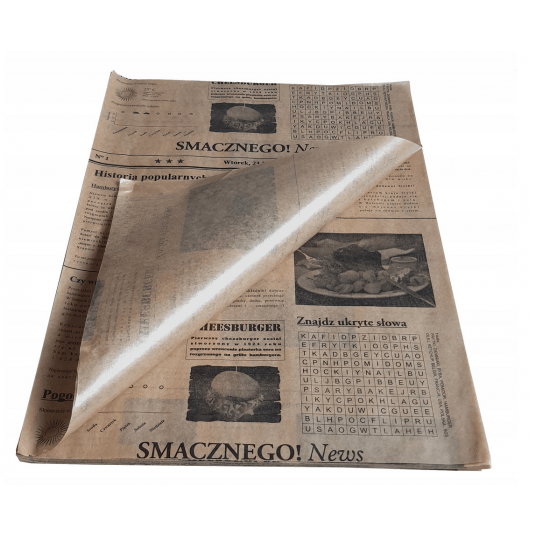 Papier pakowy 30x40cm BRĄZ PE GAZETA 1000szt -zdjęcie numer 1