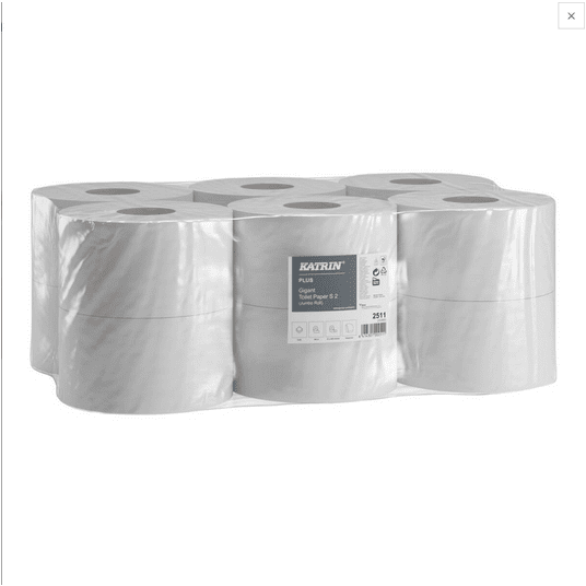 Papier toalet jumbo 2W 100m KATRIN+ GIGANT 12rol -zdjęcie numer 1