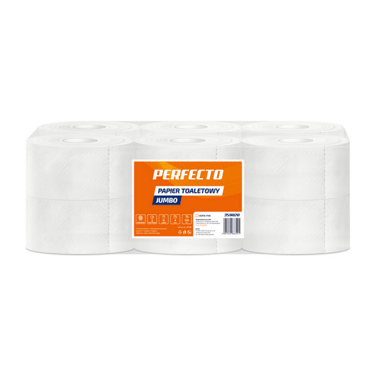 Papier toalet jumbo 2W 100m PERFECTO 12rol -zdjęcie numer 1
