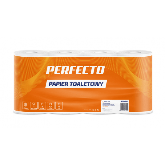 Papier toaletowy 2W PERFECTO 18m celuloza 8rol /7 -zdjęcie numer 1