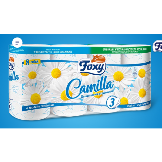 Papier toaletowy 3W FOXY CAMILLA RUMIANEK 8rol /7 -zdjęcie numer 1