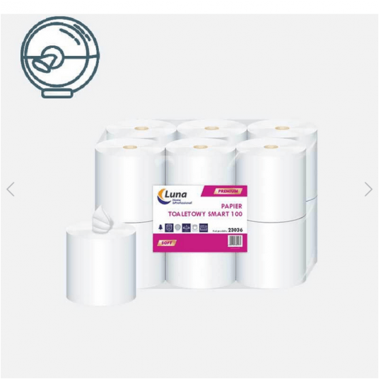 Papier toaletowy systemowy SMART 2W T100 12rol -zdjęcie numer 1